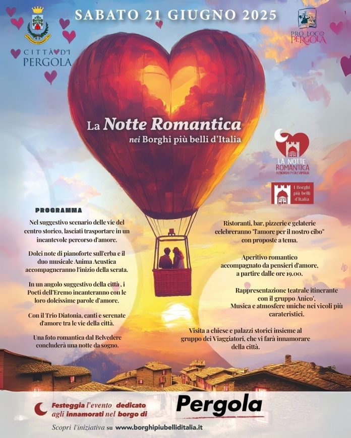 pergola notte romantica