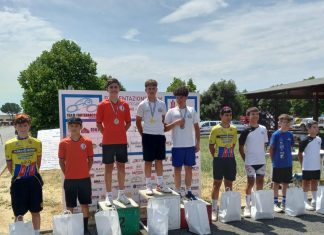 Ciclismo, Diego Giannetti della SCD Alma Juventus Fano, secondo a Cerbara di Città di Castello. Agostini quinto