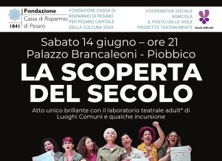 A Piobbico “La scoperta del secolo”: l’atto unico brillante conclude la rassegna di teatro che connette fragilità mentale, innovazione sociale e territorio