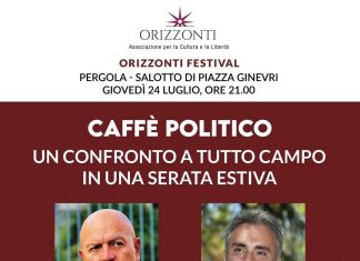 Pergola, a Orizzonti Festival caffè politico con Antonio Baldelli e Marco Rizzo