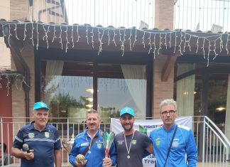 Campionato italiano di rulletto singolo e a coppie. Due mondolfesi vice campioni nella gara a coppie