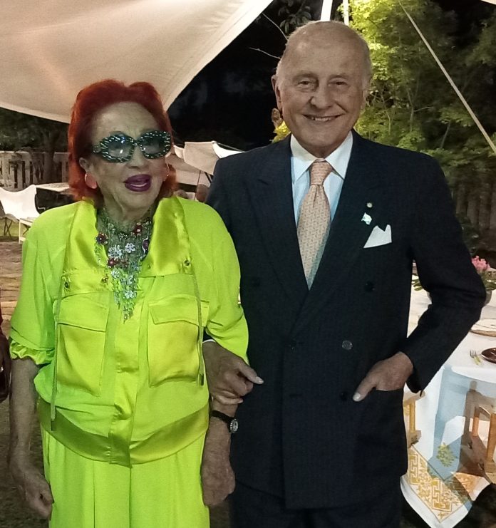 Paola Pierangeli e l'ambasciatore Giorgio Giirelli