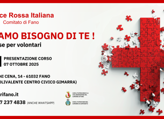 Fano, apertura di nuovo corso base per aspiranti volontari della Croce Rossa