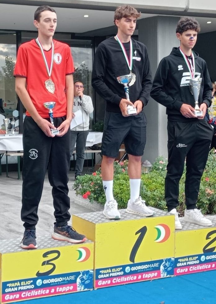 Podio Piccioli crono Allievi Urbisaglia