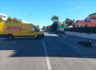 Fano, scontro sull’Adriatica: ferito giovane motociclista