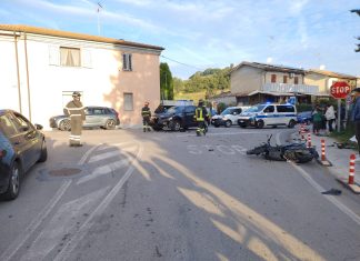Fano: scontro e trasporto in eliambulanza. Sta meglio il giovane scooterista