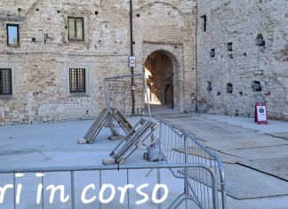 Fossombrone, lavori di riqualificazione del cortile di Palazzo Ducale