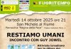 “Restiamo umani” con Guy Jowel: incontro il 14 a San Michele al Fiume