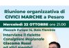 Incontro pubblico di Civici Marche domani a Pesaro