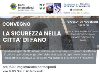 Convegno “La sicurezza nella città di Fano: prospettive, strategie e collaborazione per il futuro”