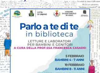 Parlo a te di te in biblioteca a Urbino e Sant’Angelo in Vado