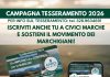 Civici Marche: è aperta la campagna tesseramenti per l’anno 2026!