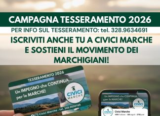Civici Marche: è aperta la campagna tesseramenti per l’anno 2026!