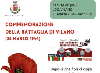 Cantiano ricorda la battaglia di Vilano. Oggi 25 marzo cerimonia alle ore 11