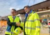 Acqualagna, sopralluogo dell’assessore regionale Baldelli al cantiere del nuovo viadotto Candigliano. Investimento di 19 milioni