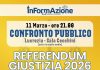 Referendum sulla Giustizia, confronto pubblico a Lucrezia