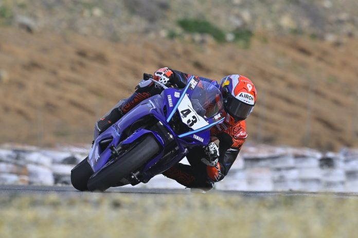 Marco Gaggi sul circuito spagnolo di Cartagena