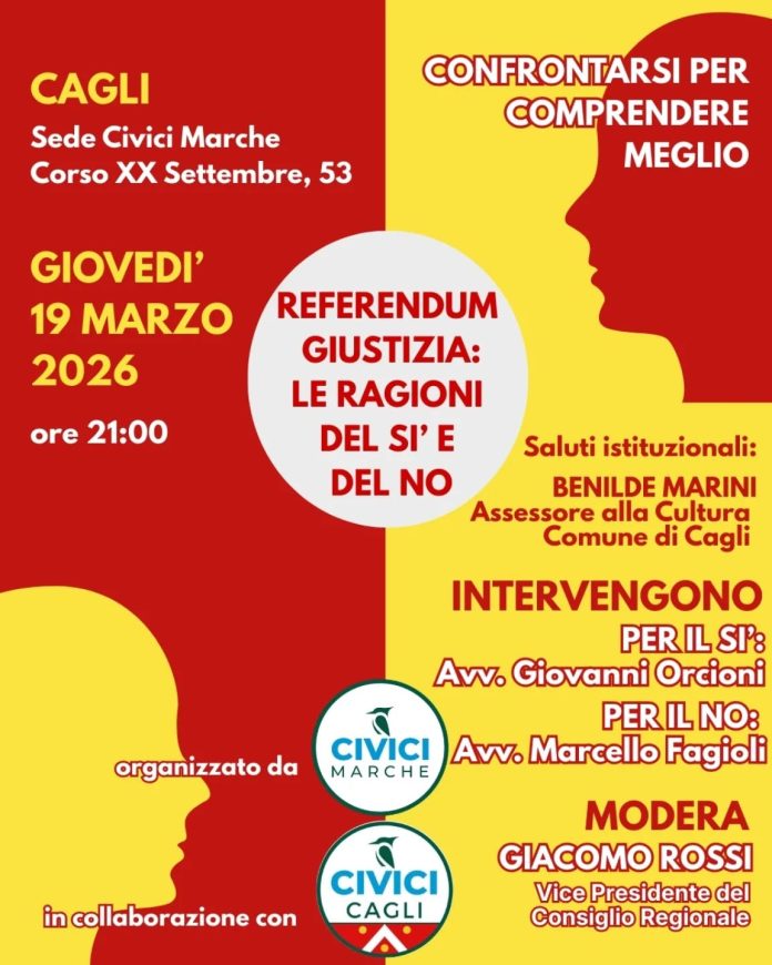 Referendum giustizia le ragioni del sì e del no - CAGLI