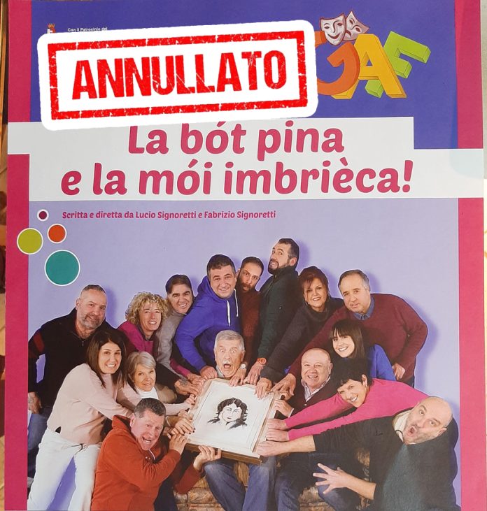 SPETTACOLO_GAF_ANNULLATO