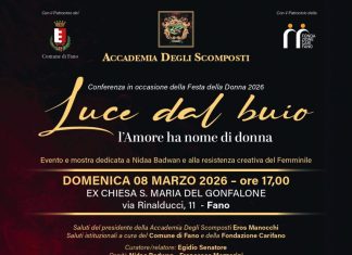 Festa della Donna, a Fano con l’Accademia degli Scomposti la mostra dedicata all’artista palestinese Nidaa Badwan e il convegno Luce dal buio – l’Amore ha nome di donna
