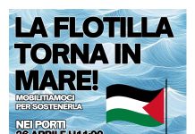 A Fano flash mob a sostegno della Flotilla