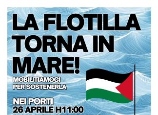 A Fano flash mob a sostegno della Flotilla