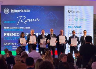 Fano, Aset Spa tra le eccellenze italiane: premiata a Roma da Industria Felix