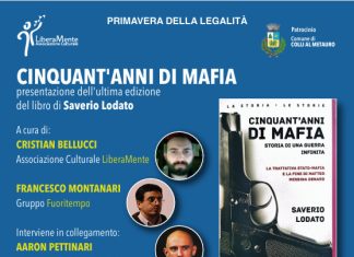 Presentazione di “Cinquant’anni di mafia” a Villanova di Colli al Metauro