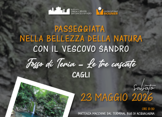 Acqualagna: 23 maggio passeggiata con il Vescovo Sandro