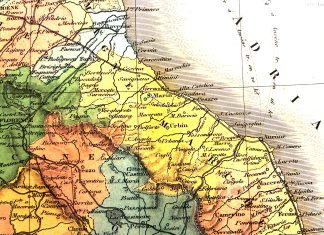 Curiosando e analizzando una carta dell’Italia centrale riportata in un atlante francese