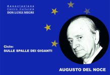 Fano, con l’associazione Centro Culturale Don Luigi Negri il secondo incontro su grandi personalità del ‘900. Si parla di Augusto Del Noce