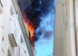 Gabicce Mare: a fuoco l’hotel Plaza per un cortocircuito. Soccorse due persone intossicate