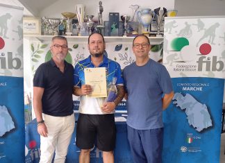 Bocce, campionati regionali a Fossombrone. Ecco i verdetti. Efrem Ruggeri della Metaurense vince la D