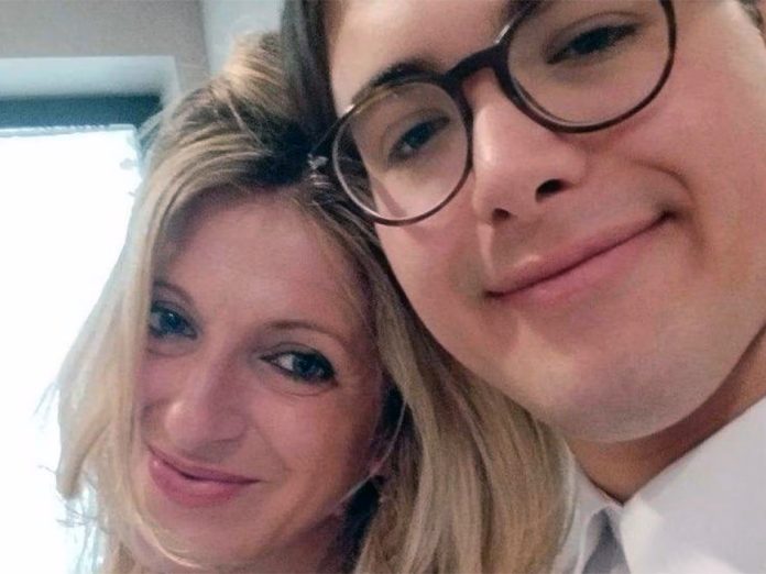Riccardo Branchini con la mamma