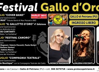 Petriano 23-26 luglio: 54mo Festival Gallo d’Oro. Una tradizione eccellente…