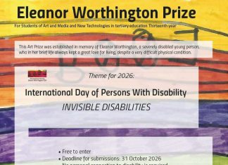 Eleanor Worthington Prize, le disabilità invisibili la tematica del concorso. Primo premio viaggio a Urbino di una settimana