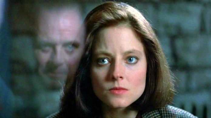 Jodie Foster e Antony Hopkins in Il silenzio degli innocenti