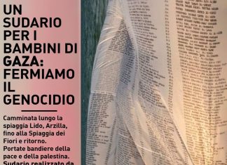 Fano, un sudario per i bambini di Gaza