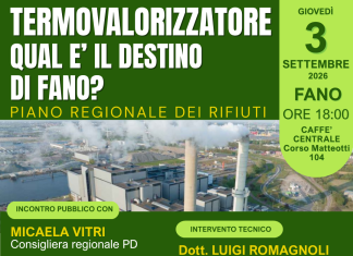 Nuovo Piano Regionale dei Rifiuti e Termovalorizzatore: il Pd di Fano lancia l’allerta e apre la discussione con un incontro pubblico