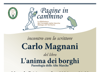 “Pagine in cammino” fa tappa a Mercatello sul Metauro: mercoledì 16 settembre, Carlo Magnani presenta “L’anima dei Borghi-Paesologia delle Alte Marche”