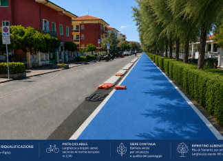 Fano, ciclabile viale Adriatico: lo squallore raddoppia
