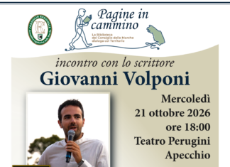 “Pagine in cammino” fa tappa ad Apecchio: mercoledì 21 ottobre, Giovanni Volponi presenta i romanzi storici “La corte dei complotti” e “La corte dei veleni”