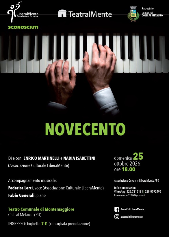 2026.10.25_TeatralMente - sconosciuti_Novecento_locandina (1)