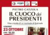A Fano arriva Pietro Catzola: al Caffè delle Scienze i segreti culinari del Quirinale e della storia d’Italia