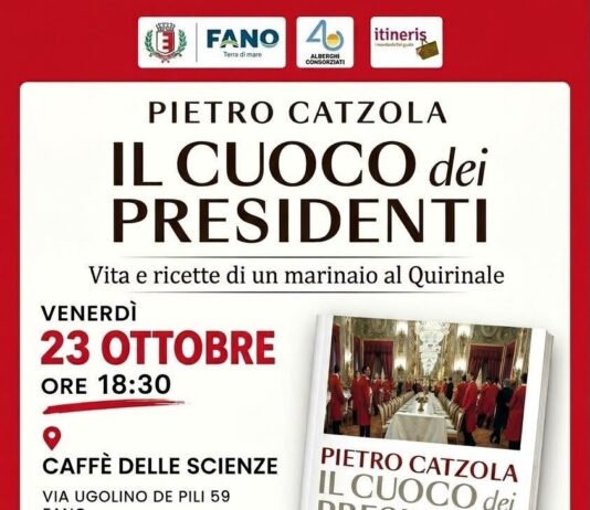 A Fano arriva Pietro Catzola: al Caffè delle Scienze i segreti culinari del Quirinale e della storia d’Italia