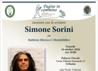 “Pagine in cammino” fa tappa a Urbania: venerdì 16 ottobre, Simone Sorini presenta “L’altra faccia della medaglia – Battista Sforza, l’arma gentile di Federico da Montefeltro”