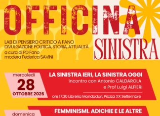Nasce “Officina Sinistra”: a Fano il nuovo laboratorio di pensiero critico e divulgazione politica promosso dal Partito Democratico